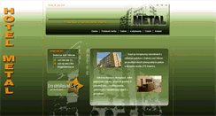 Desktop Screenshot of hotelmetal.sk