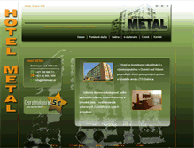 Tablet Screenshot of hotelmetal.sk